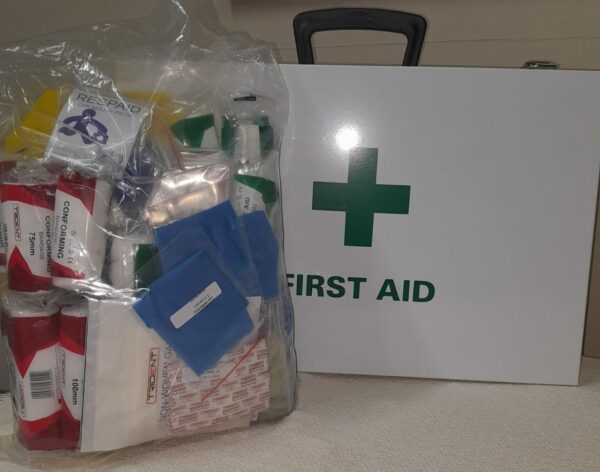 First Aid - Wall Mount Box With Regulation 3 Refill (Metal Box)