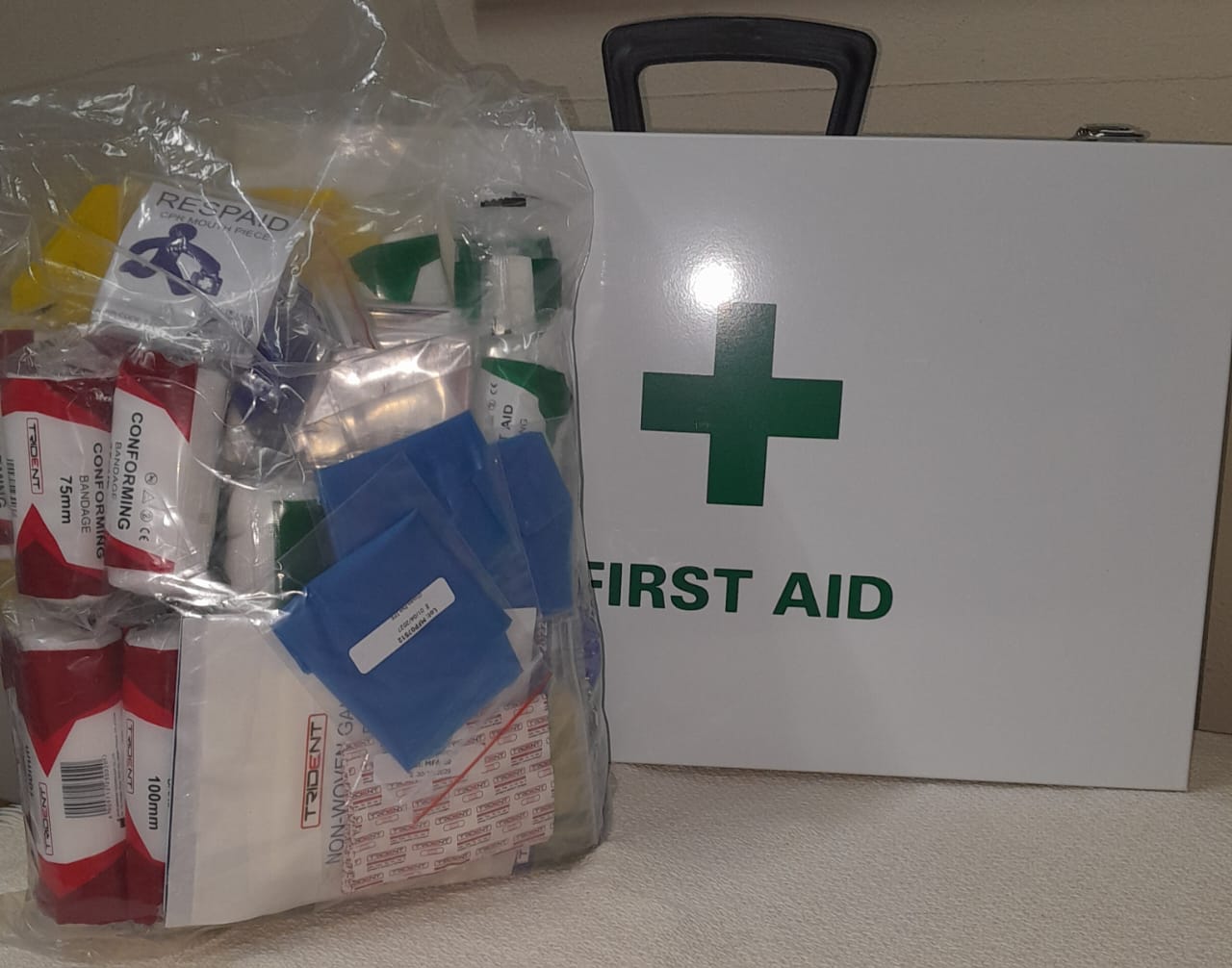 First Aid - Wall Mount Box With Regulation 3 Refill (Metal Box)
